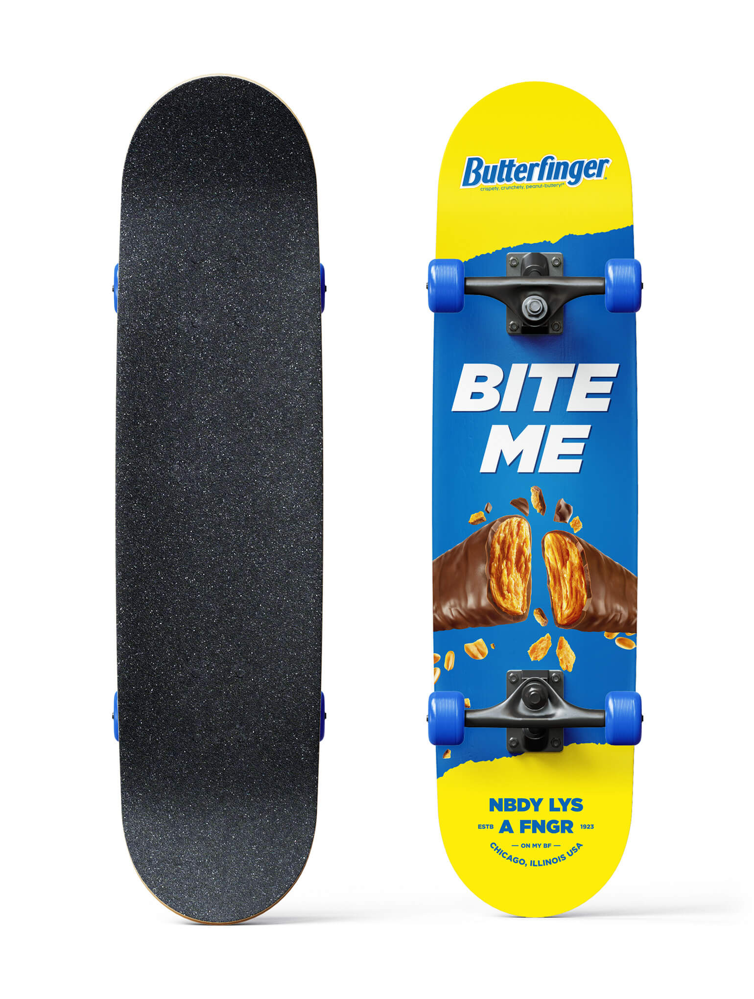 Butterfinger Bite Me Skateboard Deck